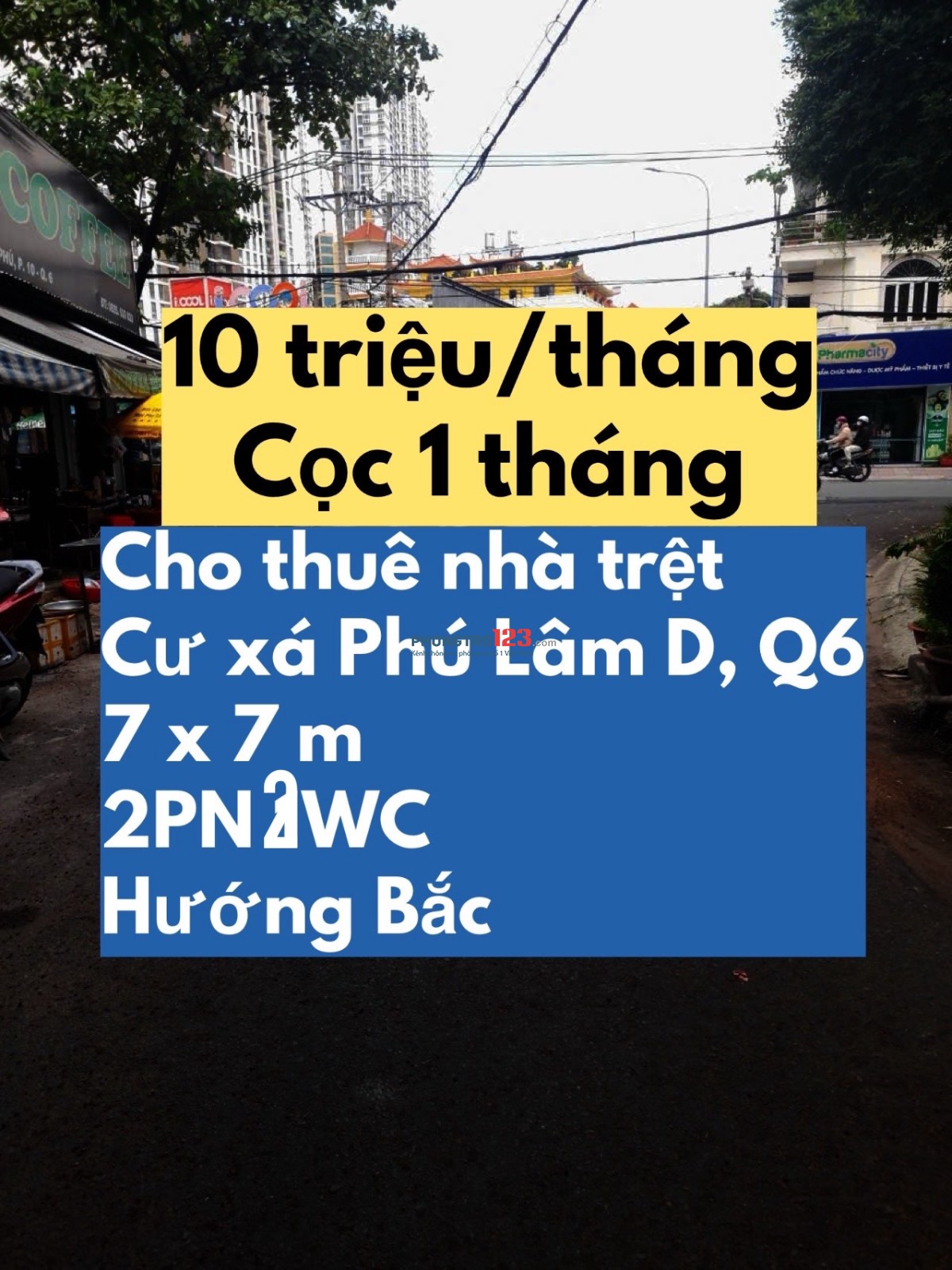 Nguyên cặp trệt mặt tiền nội bộ Cư Xá Phú Lâm D chỉ 10 triệu