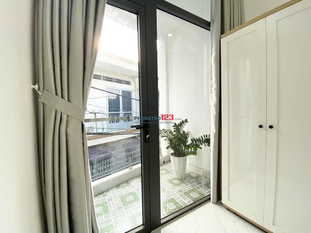 Cho thuê căn hộ 1PN Bình Thạnh - tách bếp, ban công - Nơ Trang Long gần VLU, IUH, HUTECH, FTU, UTH