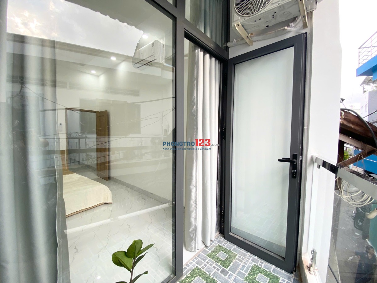 Cho thuê căn hộ 1PN Bình Thạnh - tách bếp, ban công - Nơ Trang Long gần VLU, IUH, HUTECH, FTU, UTH
