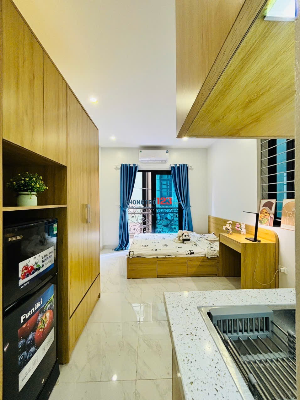 Căn Hộ Mới Ting 30m2 - Ban Công - Nguyễn Gia Trí Gần ĐH Hutech, uef, GTVT, Hồng Bàng