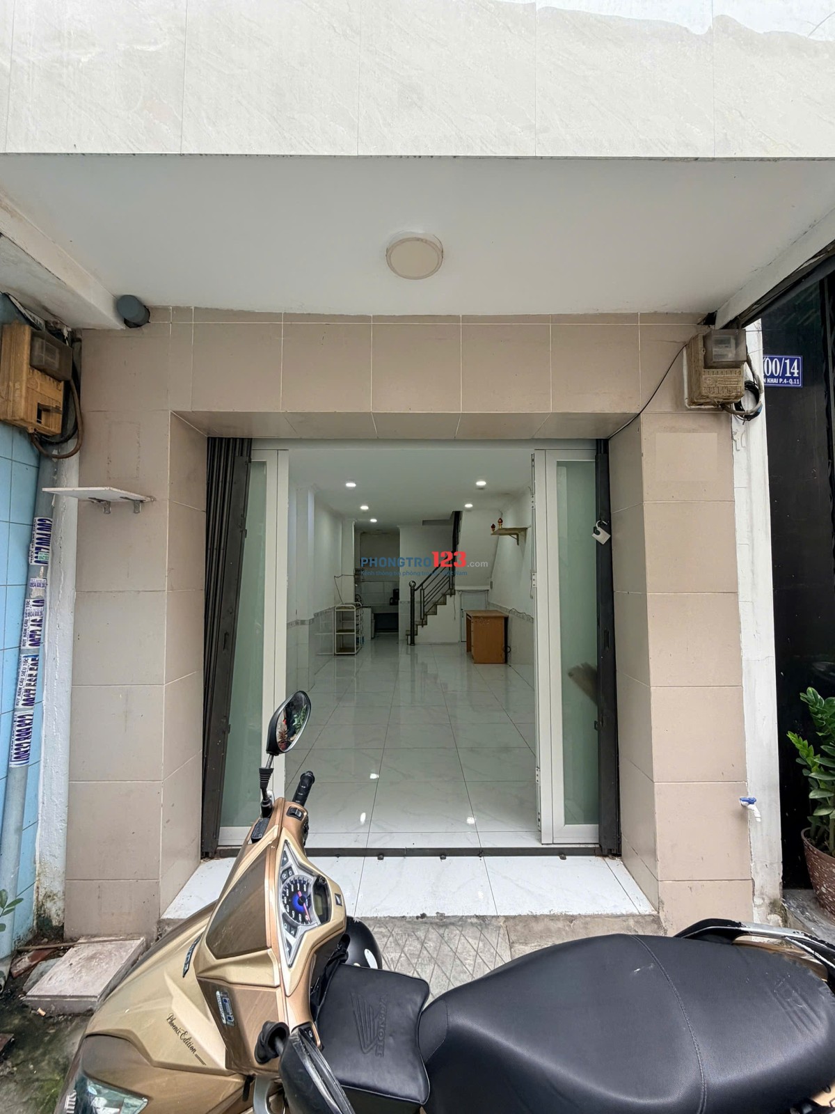 Cho thuê nhà nguyên căn tại hẻm 100 Tân Khai, phường Minh Phụng (P7, Q11 cũ)