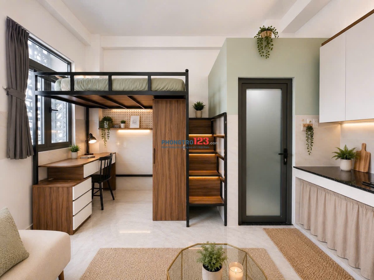 CHO THUÊ PHÒNG CÓ GÁC 35M² BAN CÔNG, FULL NỘI THẤT - QUẬN 10, P. VƯỜN LÀI GẦN THÁP VIETTEL