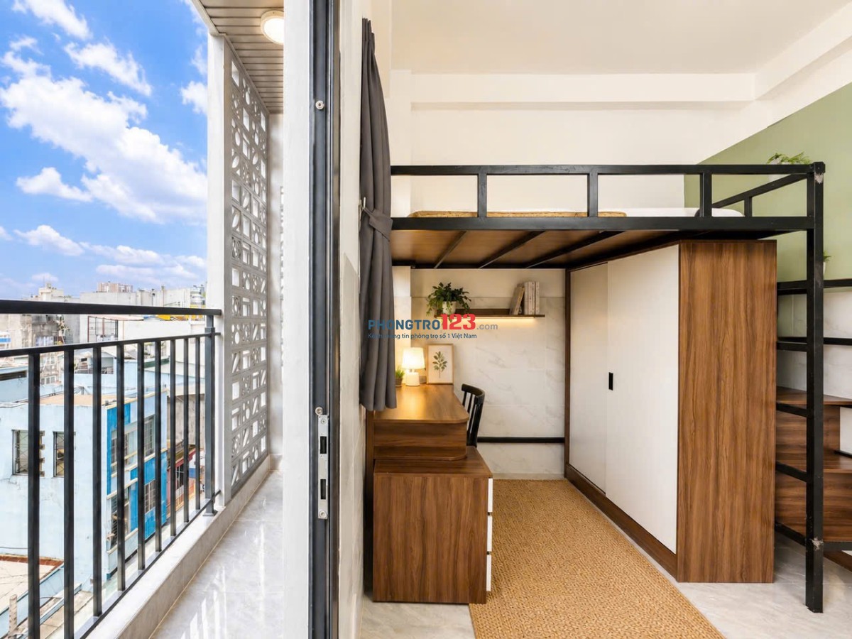 CHO THUÊ PHÒNG CÓ GÁC 35M² BAN CÔNG, FULL NỘI THẤT - QUẬN 10, P. VƯỜN LÀI GẦN THÁP VIETTEL