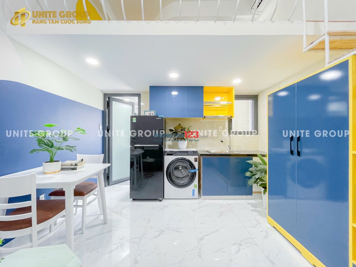 CHO THUÊ DUPLEX BAN CÔNG GẦN LOTTE, TDTU, RMIT, UFM, CRESANT MALL, CHỈ 10P QUA QUẬN 1,4,8