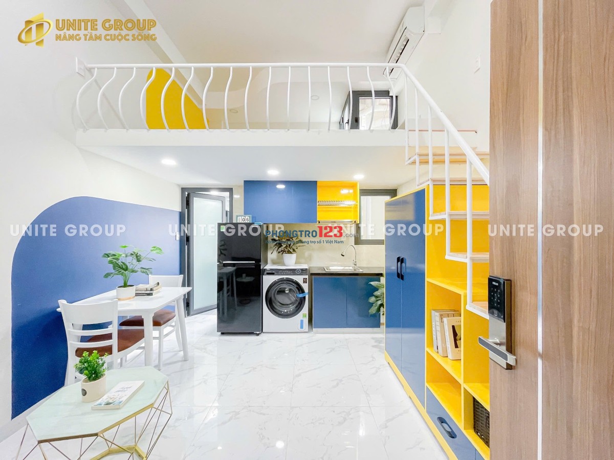CHO THUÊ DUPLEX BAN CÔNG GẦN LOTTE, TDTU, RMIT, UFM, CRESANT MALL, CHỈ 10P QUA QUẬN 1,4,8