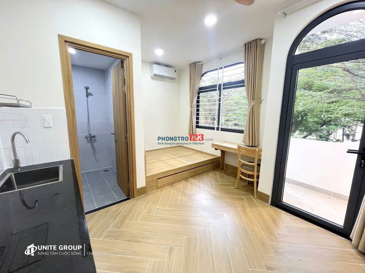 Khai trương căn hộ ban công lớn nhiều cây xanh, full nội thất - Đặng Thùy Trâm đi bộ qua ĐH Văn Lang