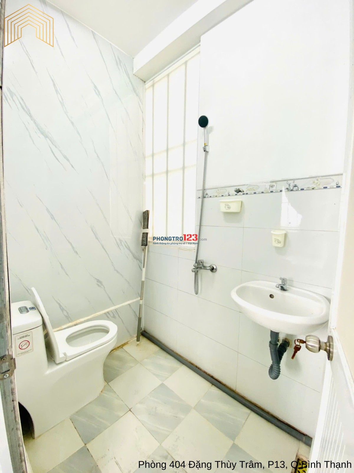 Cho căn hộ studio cực rộng, cửa sổ lớn, full nội thất - Đặng Thùy Trâm đi bộ qua ĐH Văn Lang