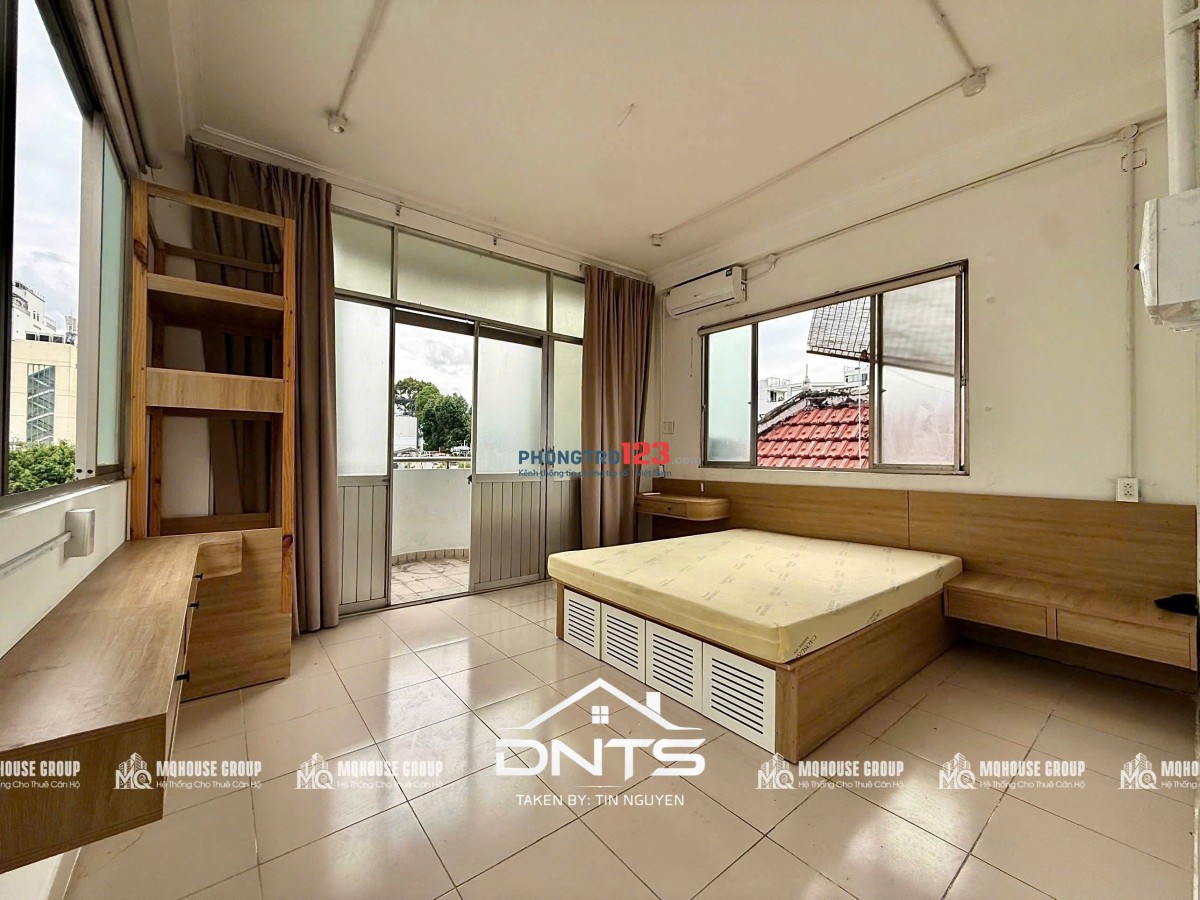 Căn hộ 2PN 65m2 ban công, cửa sổ trời, máy giặt riêng, thang máy, gần cv Lê Văn Tám, Hồ Con Rùa