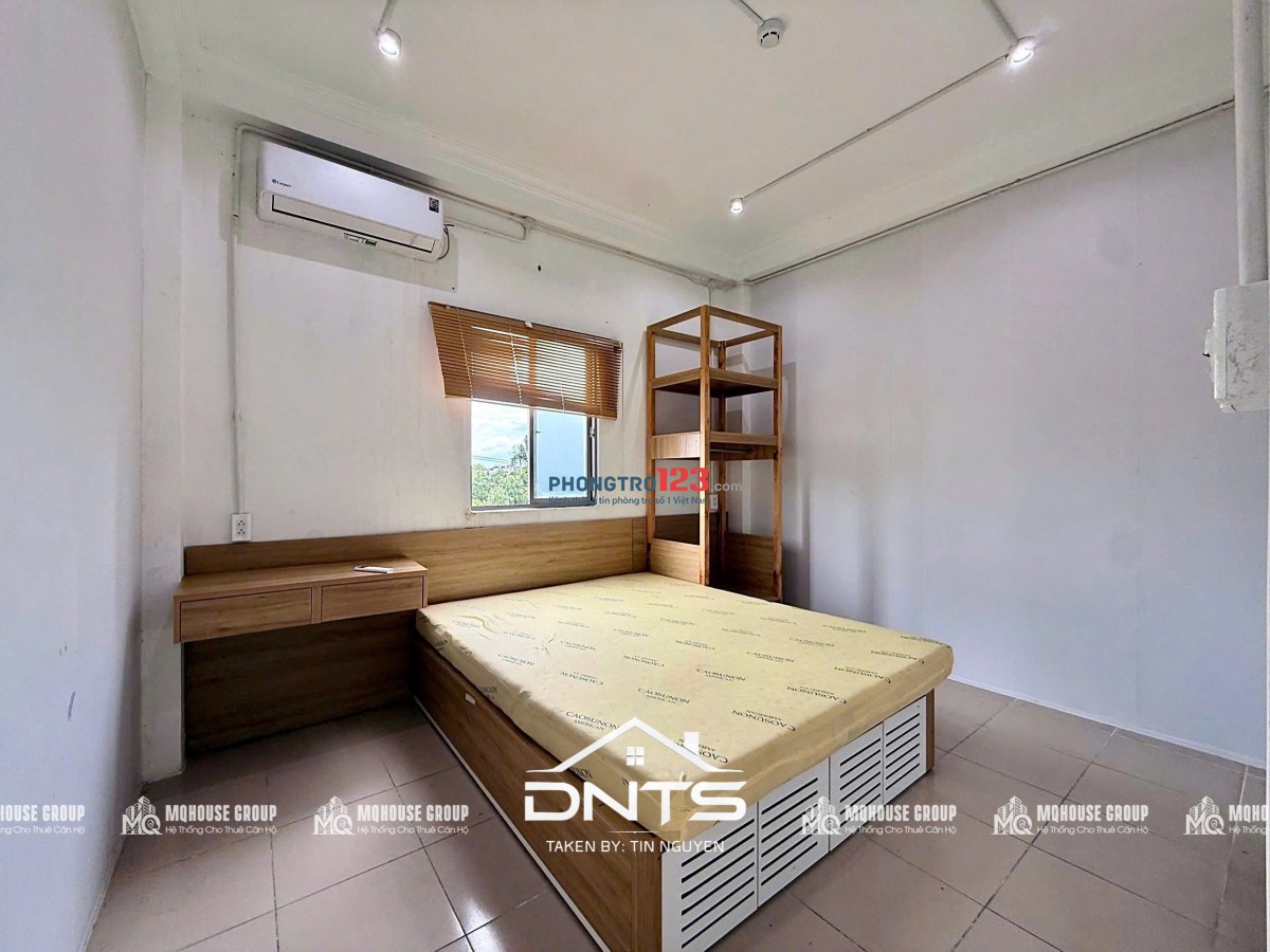 Căn hộ 2PN 65m2 ban công, cửa sổ trời, máy giặt riêng, thang máy, gần cv Lê Văn Tám, Hồ Con Rùa