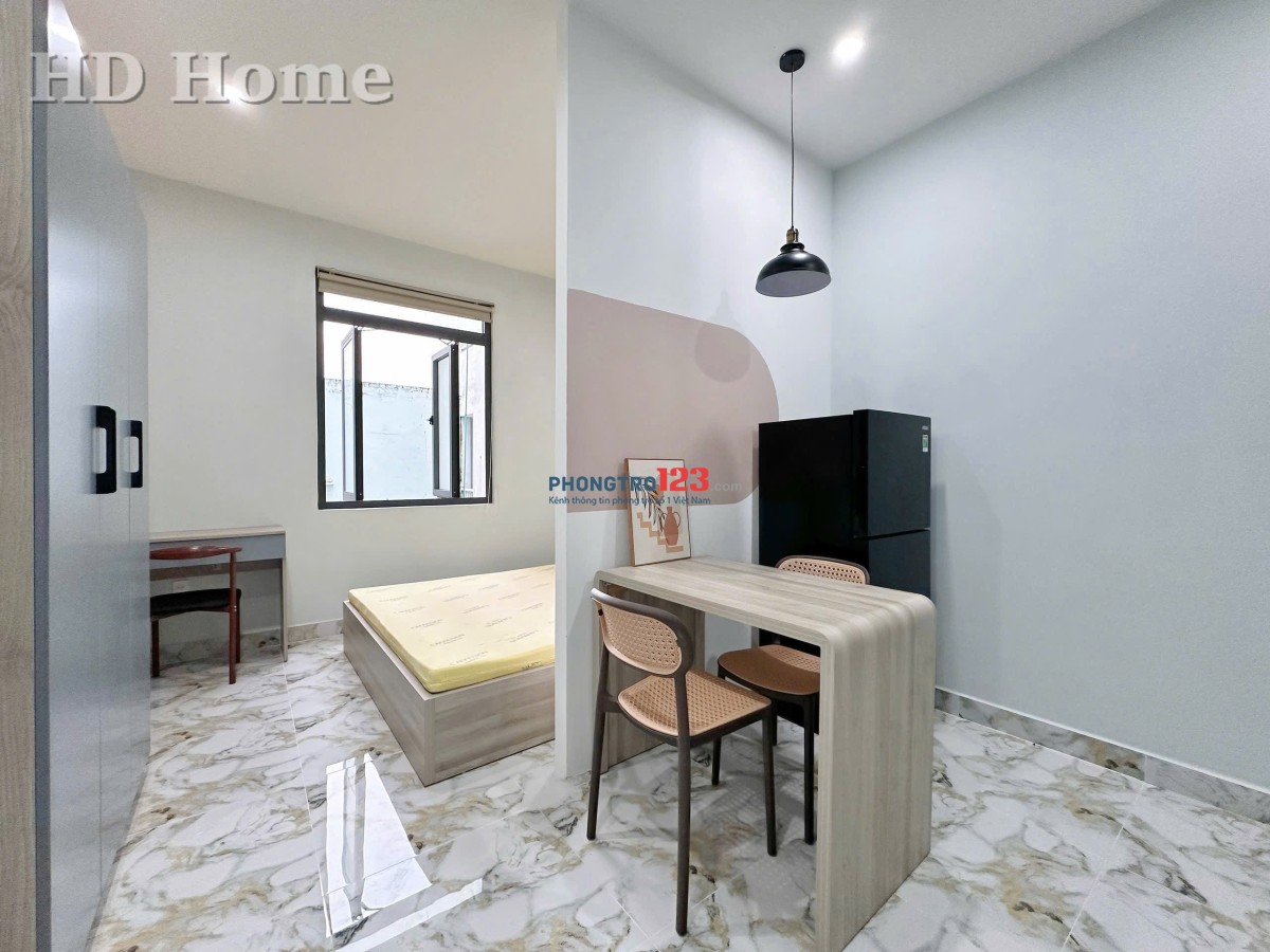 Đi bộ qua đại học UEF, Hồng Bàng Cho thuê căn hộ 1PN mini, Thanh máy.
