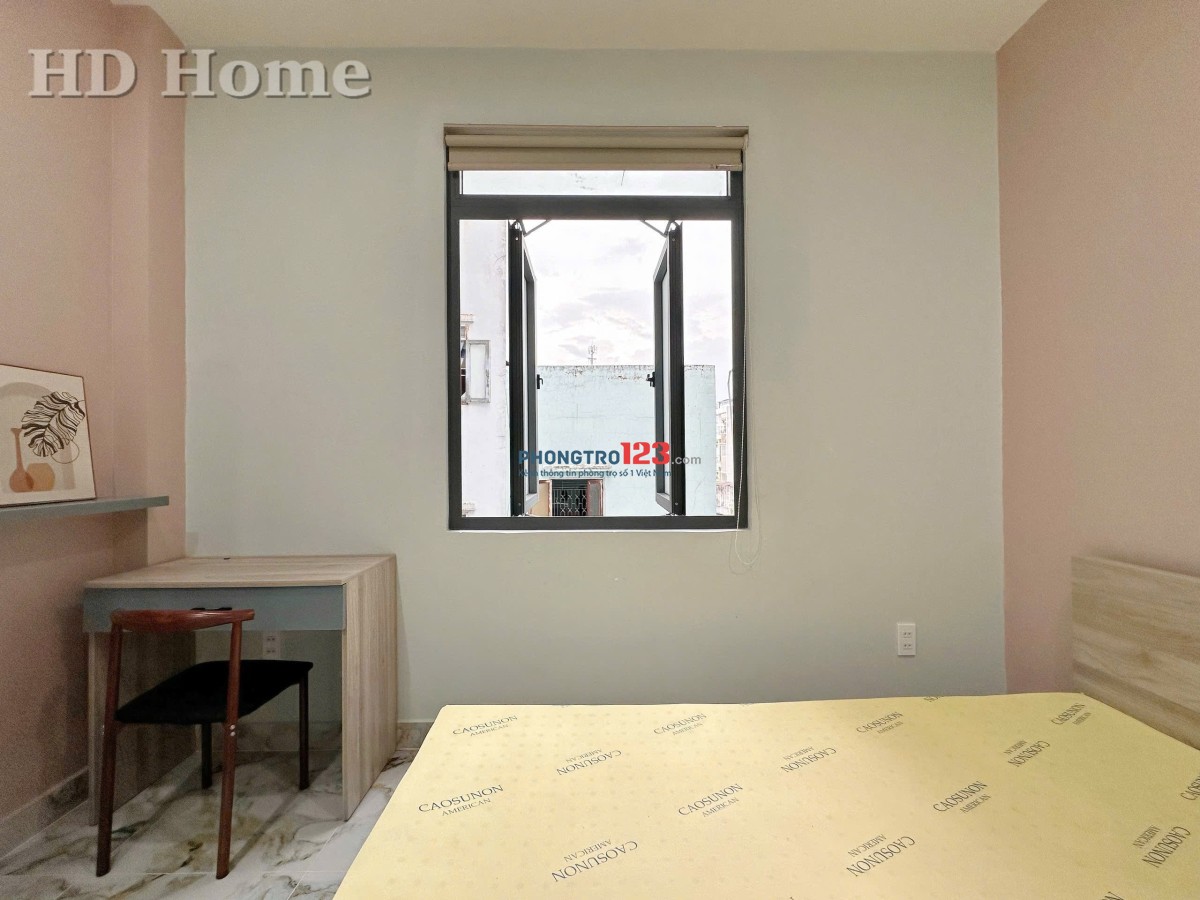 Đi bộ qua đại học UEF, Hồng Bàng Cho thuê căn hộ 1PN mini, Thanh máy.