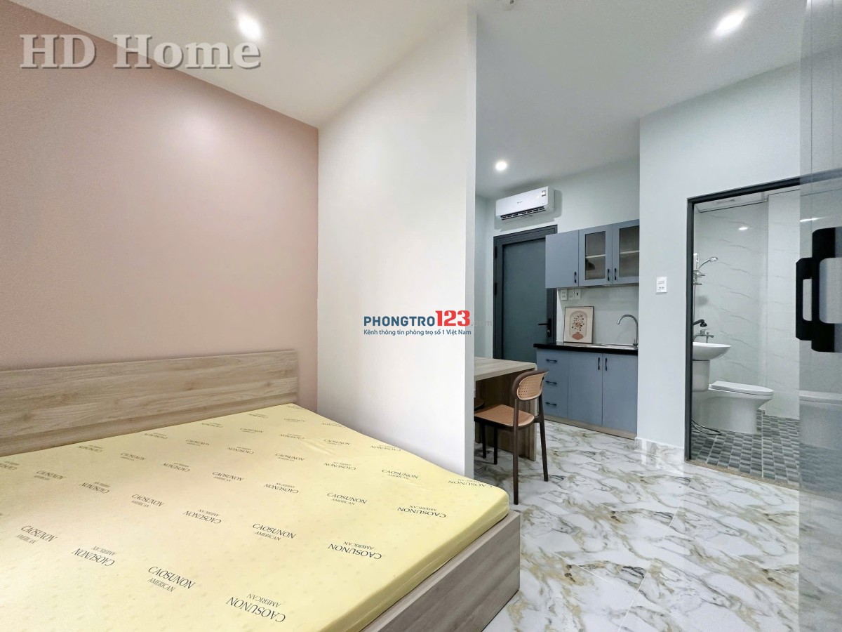 Đi bộ qua đại học UEF, Hồng Bàng Cho thuê căn hộ 1PN mini, Thanh máy.