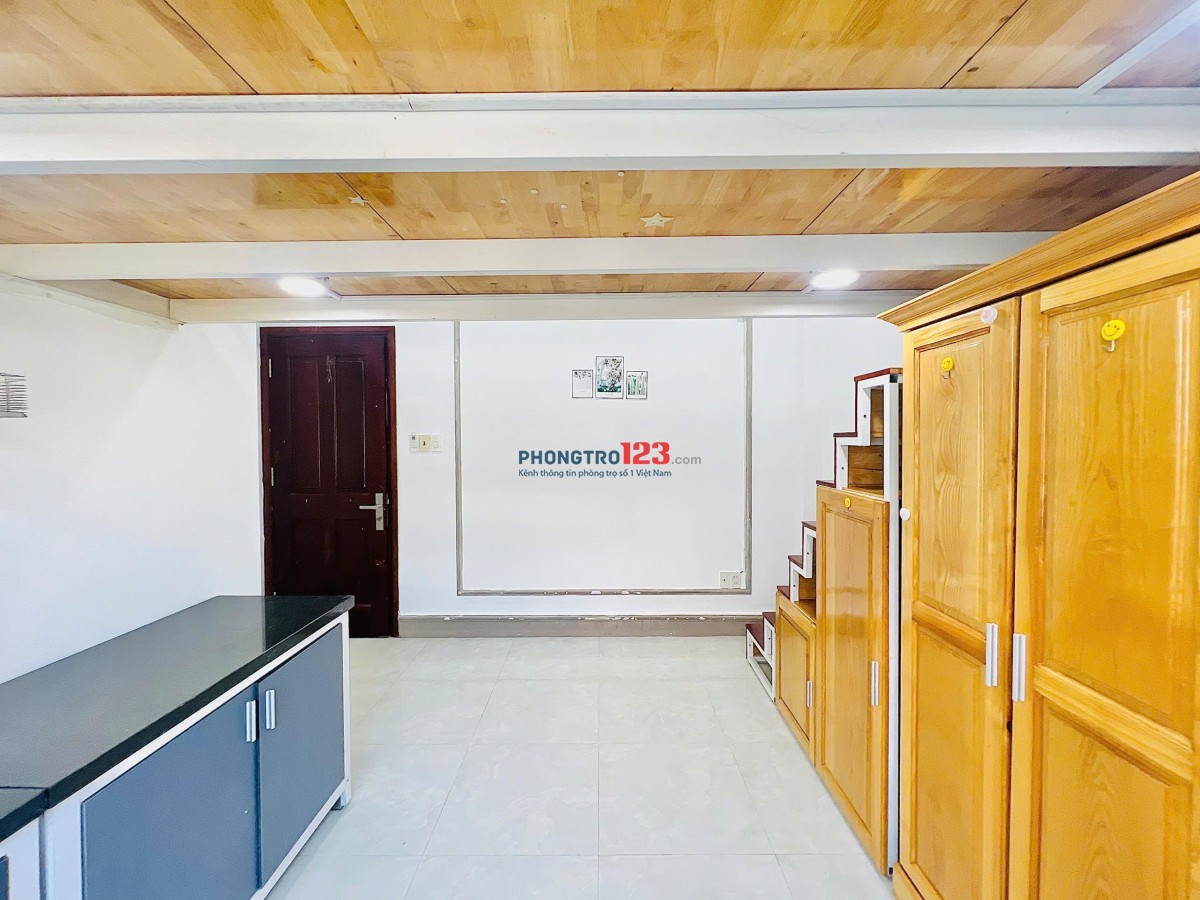 PHÒNG GÁC CỬA SỔ THOÁNG FULL TIỆN NGHI TẠI PHẠM VĂN CHIÊU GẦN CHỢ HẠNH THÔNG TÂY, CÔNG VIÊN LÀNG HOA