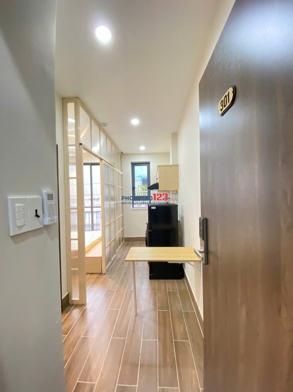 Căn hộ 1 pn TÁCH BẾP - SIÊU CHỨC NĂNG - BAN CÔNG quận Bình Thạnh gần cv Gia Định, VLU