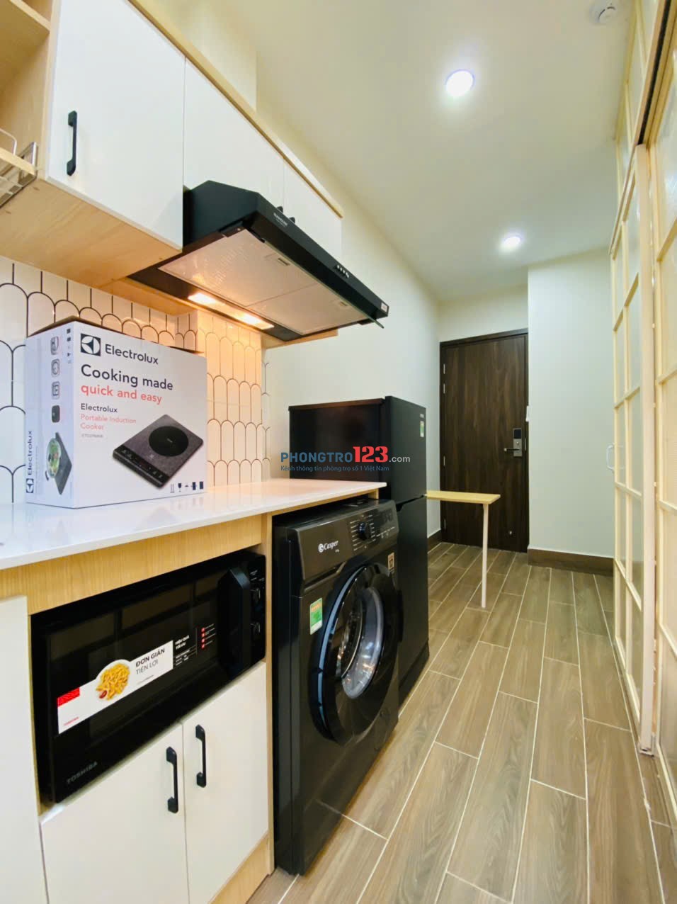 Căn hộ 1 pn TÁCH BẾP - SIÊU CHỨC NĂNG - BAN CÔNG quận Bình Thạnh gần cv Gia Định, VLU