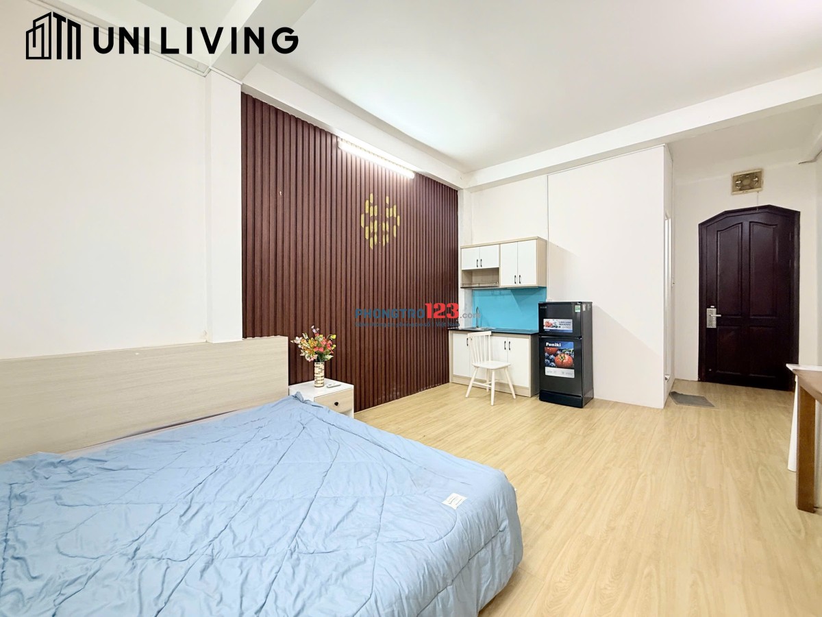 Cho thuê phòng rộng 40m2, Bình Thạnh gần Ngã tư hàng xanh, ĐH Hutech GTVT Ngoại Thương_Full nội thất