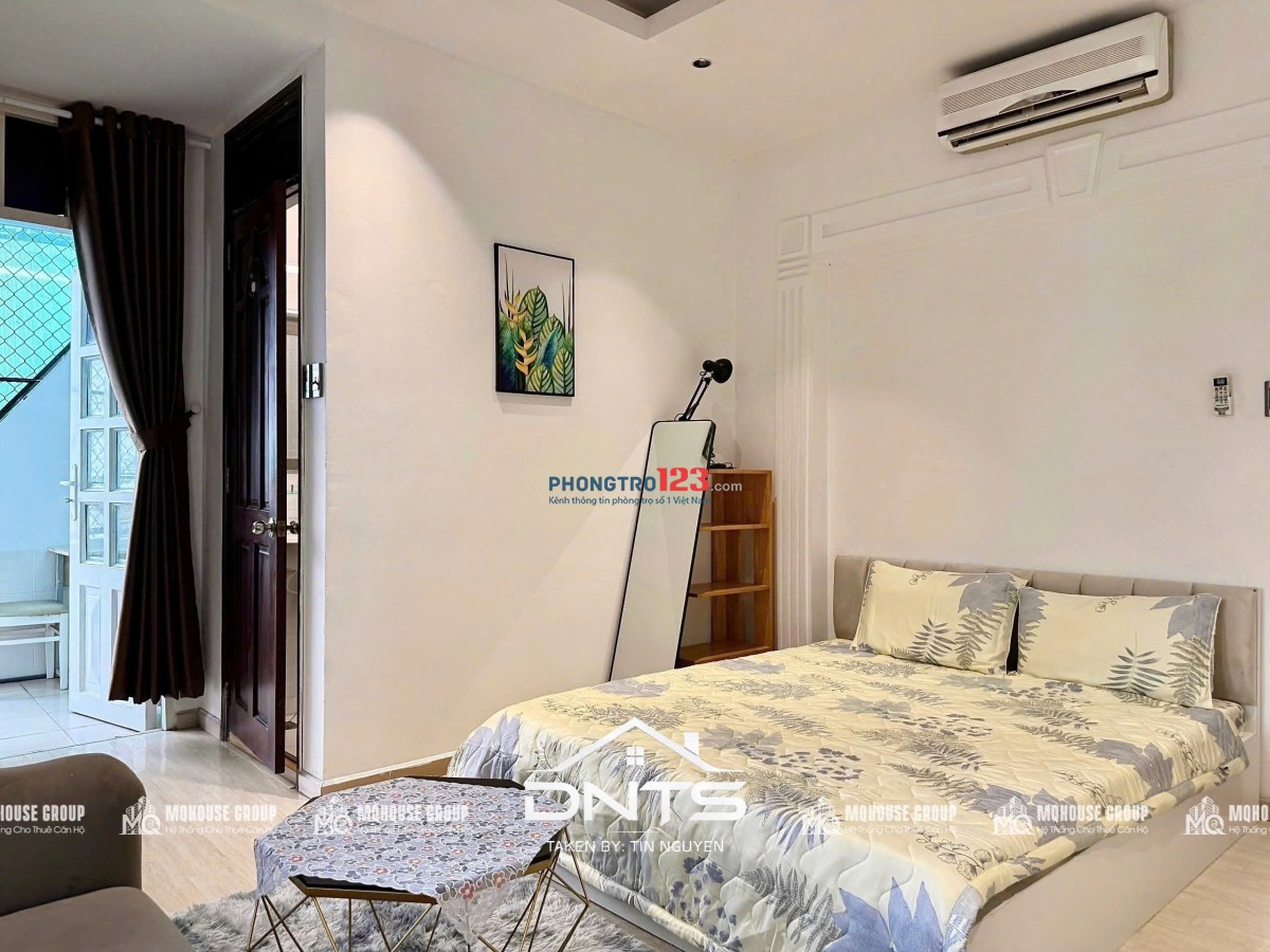 Cho thuê căn hộ mini balcony - thang máy giá rẽ ngay chợ Tân Định - Công viên Lê Văn Tám