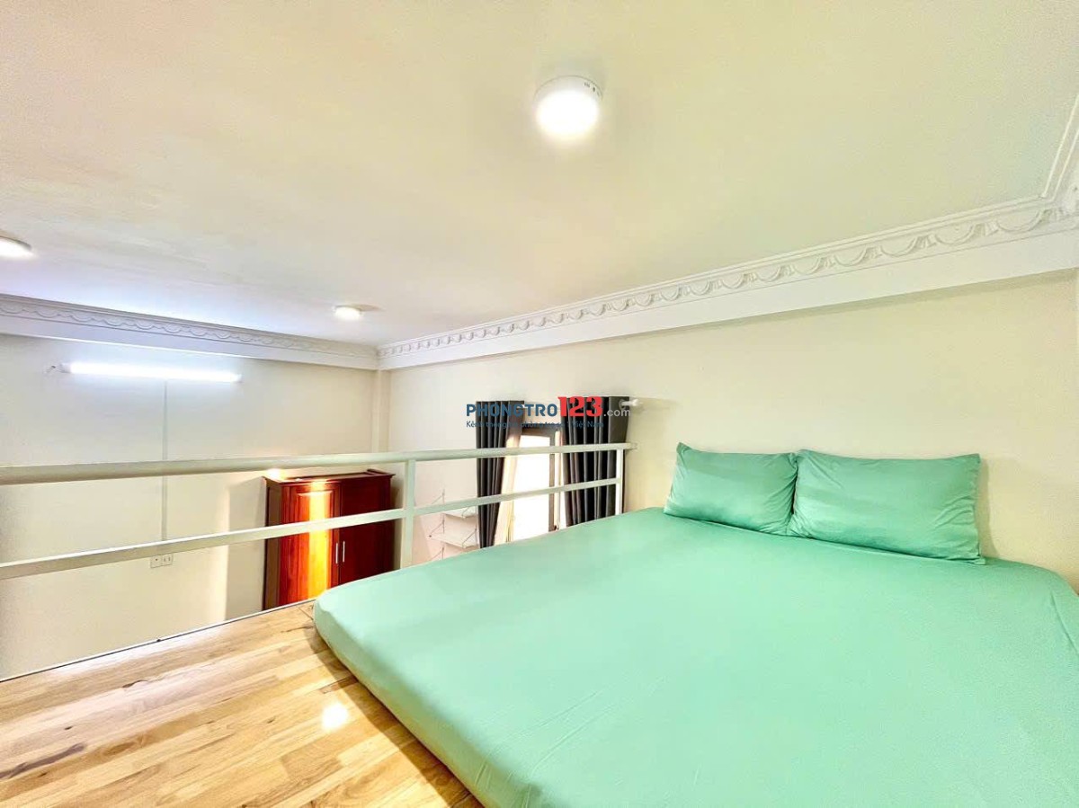 GÁC LỬNG 30m2 CỬA SỔ TRỜI THOÁNG FULL NỘI THẤT BÙI ĐÌNH TÚY GẦN NGÃ TƯ HÀNG XANH GẦN ĐH GTVT, HUTECH