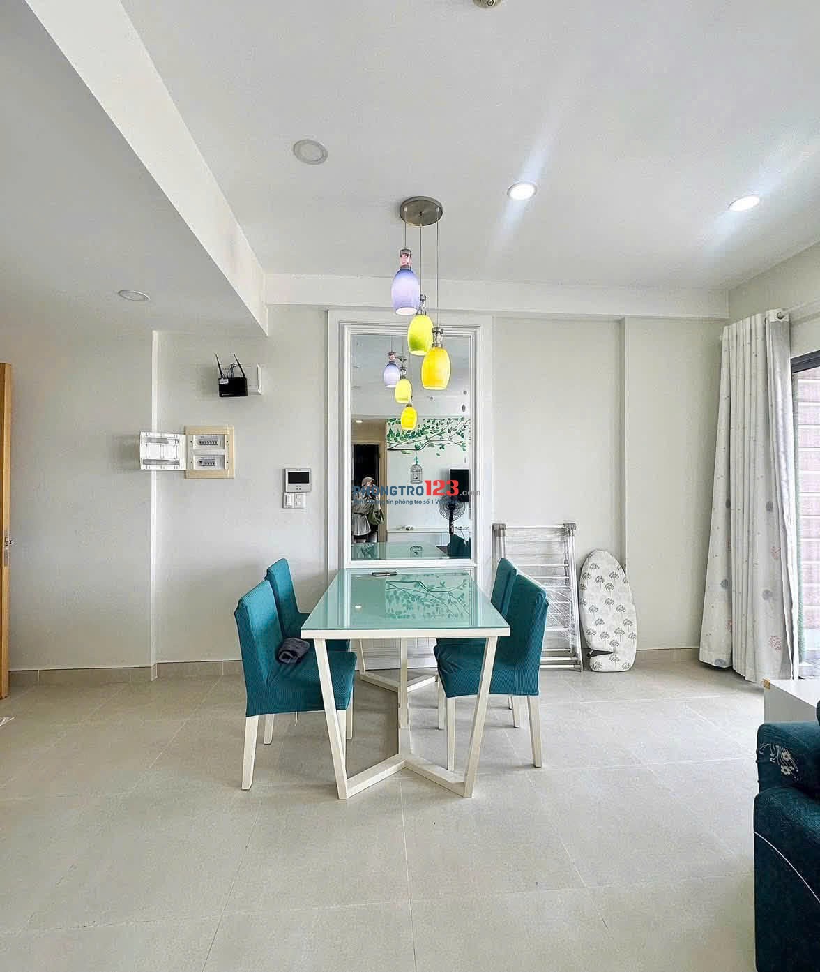 Cho thuê C/c cao cấp Mỹ Vinh 3PN full nội thất giá 22,5tr/th,105m2, nhà mới,ban công rộng.