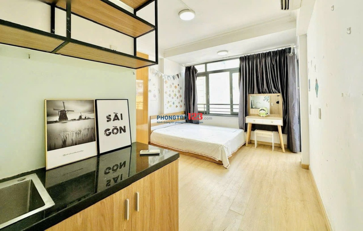 Cho thuê phòng Phú Nhuận gần Nguyễn Văn Trỗi, Học Viện Hàng Không, cửa sổ thoáng full nội thất