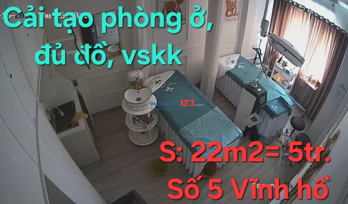 Cho thuê căn hộ dịch vụ cao cấp đủ đồ vskk