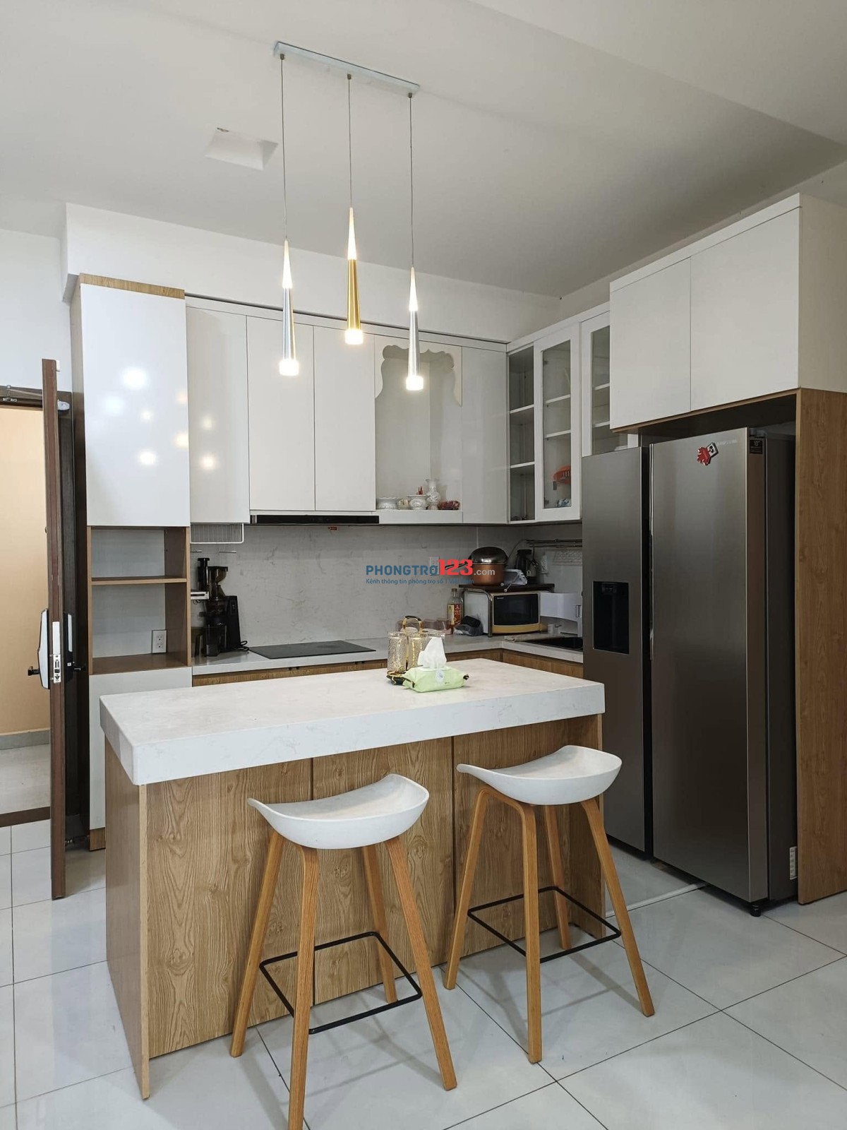 Cho thuê chụng cư cao cấp Tân Phước Plaza-Lý Nam Đế, Minh Phụng, 3PN, Full nội thất giá 15,5tr/tháng