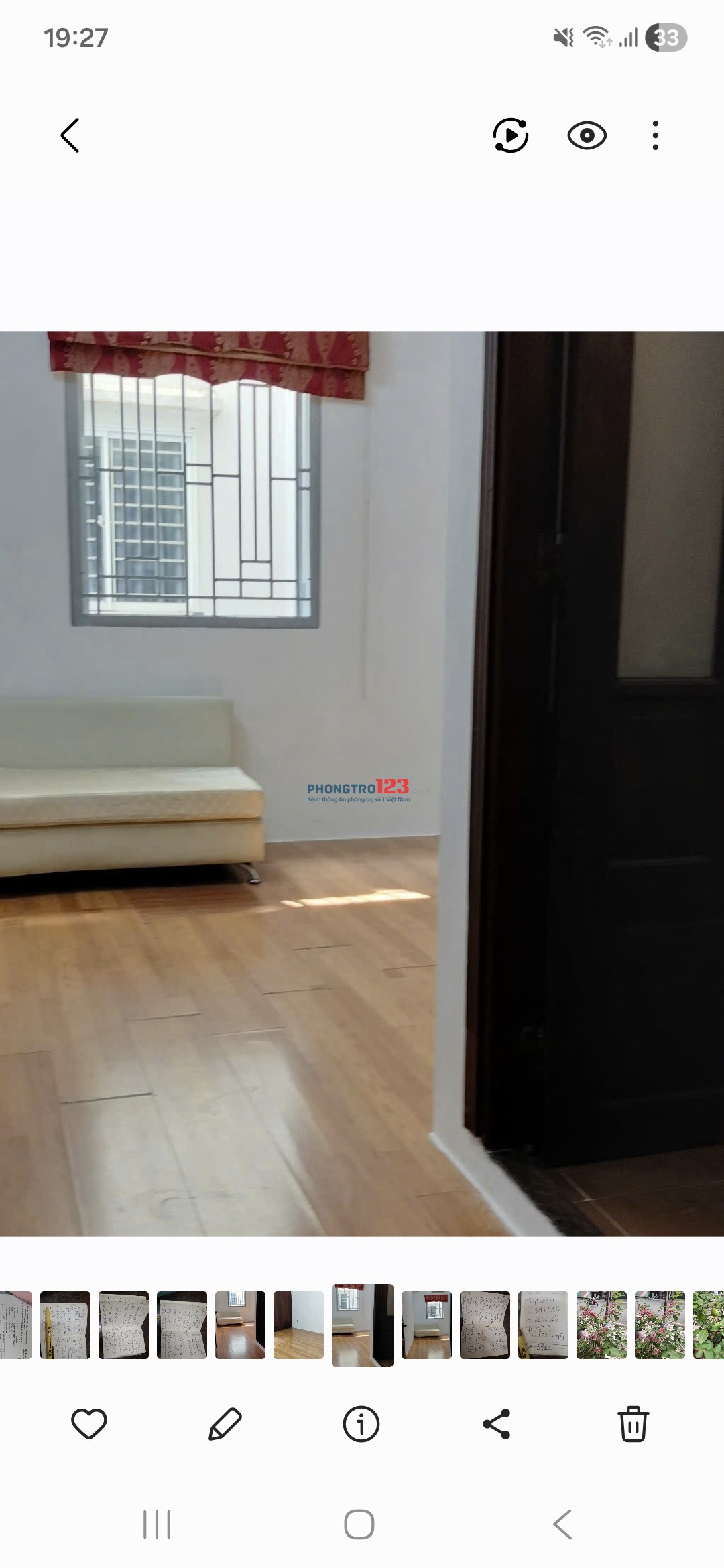 Cho thuê phòng trọ 3tr500, vs riêng, có cửa sổ