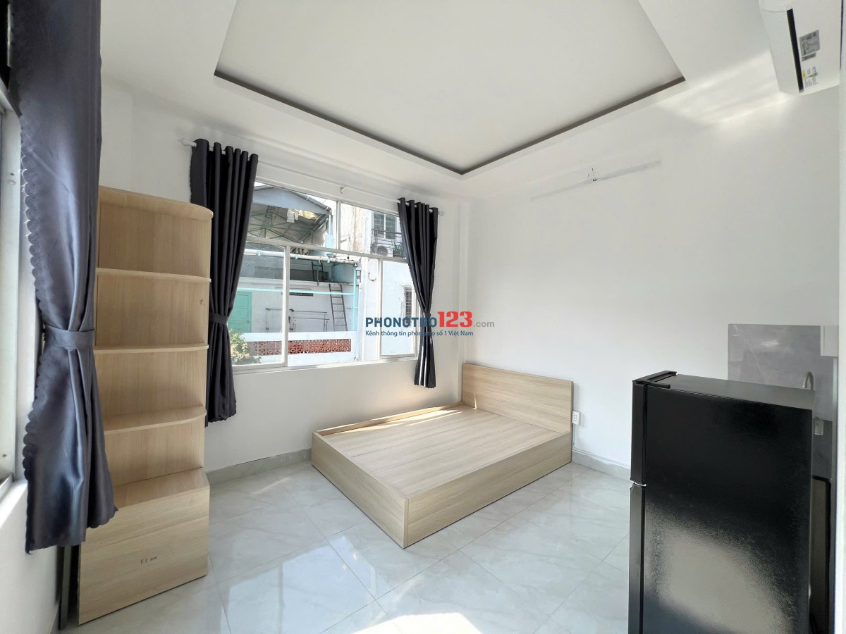 Cho thuê phòng sinh viên Bình Thạnh gần UEF, Hồng Bàng, Ngoại Thương_Cửa sổ thoáng Full nội thất
