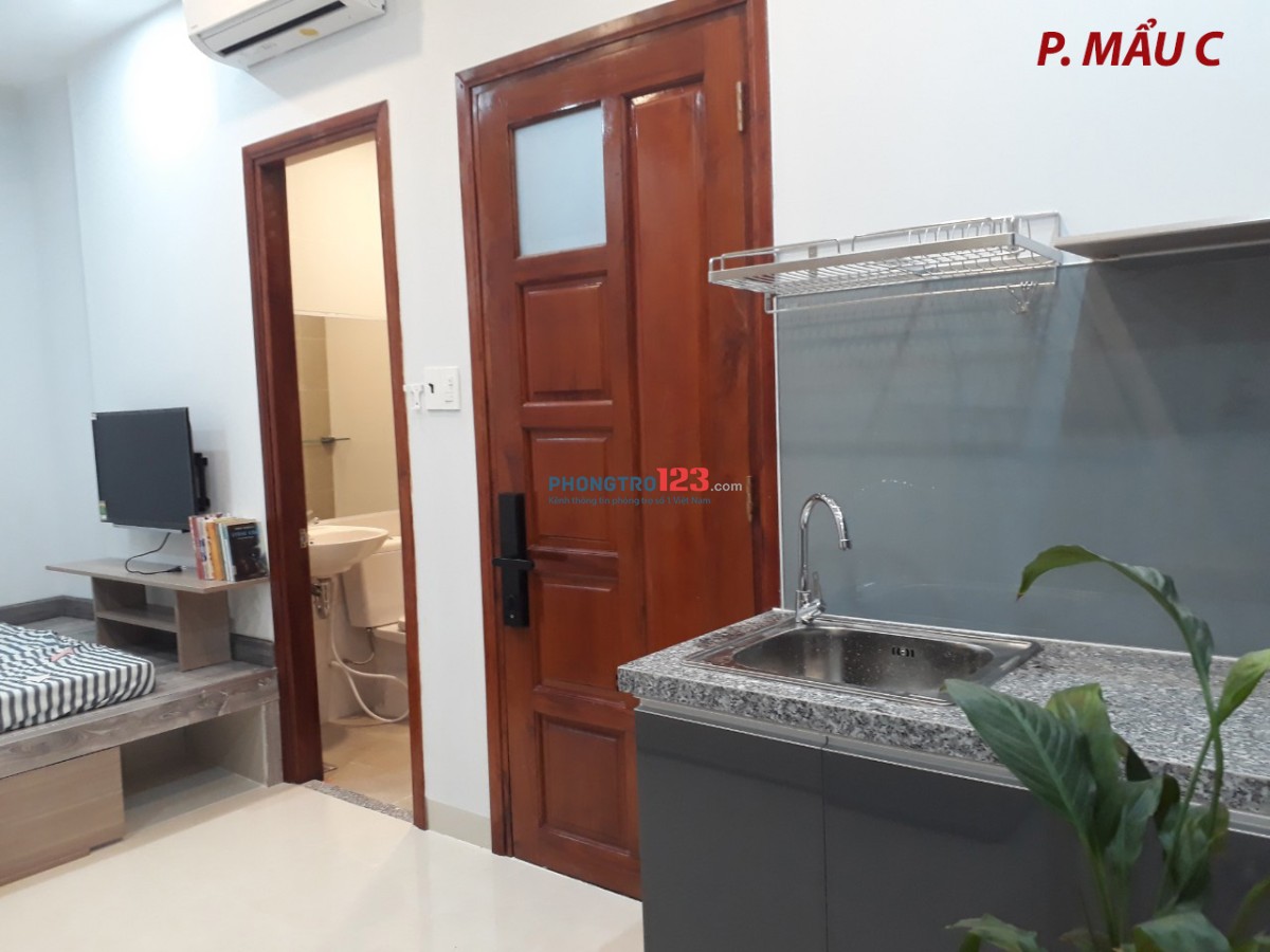 Cho thuê phòng mới, sạch sẽ, an ninh, full nội thất hẻm 650/4 đường Điện Biên Phủ, 5 ph ra trung tâm