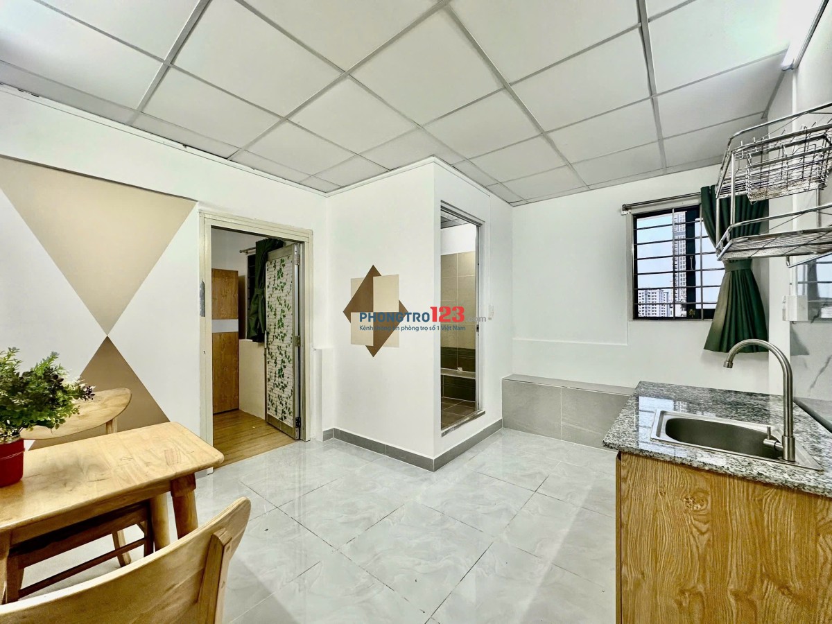 Cho thuê căn hộ 1PN 1PK Lý Thường Kiệt Q10 – Thang máy, khóa vân tay, full nội thất
