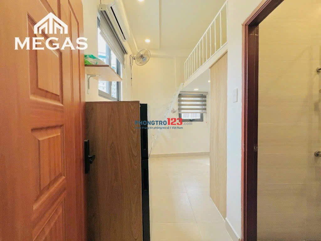 Cho thuê phòng sinh viên có gác cửa sổ thoáng, máy giặt riêng_Bình Thạnh gần ĐH Văn Lang, Bà Chiểu