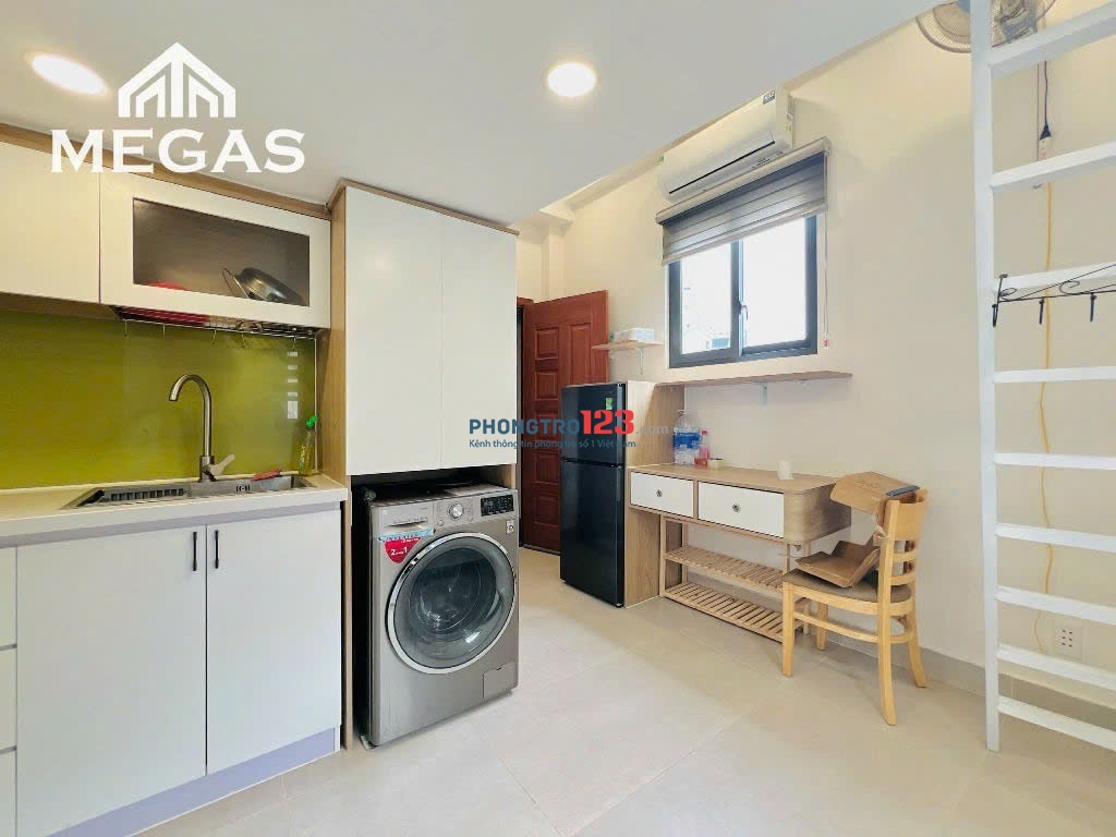Cho thuê phòng sinh viên có gác cửa sổ thoáng, máy giặt riêng_Bình Thạnh gần ĐH Văn Lang, Bà Chiểu