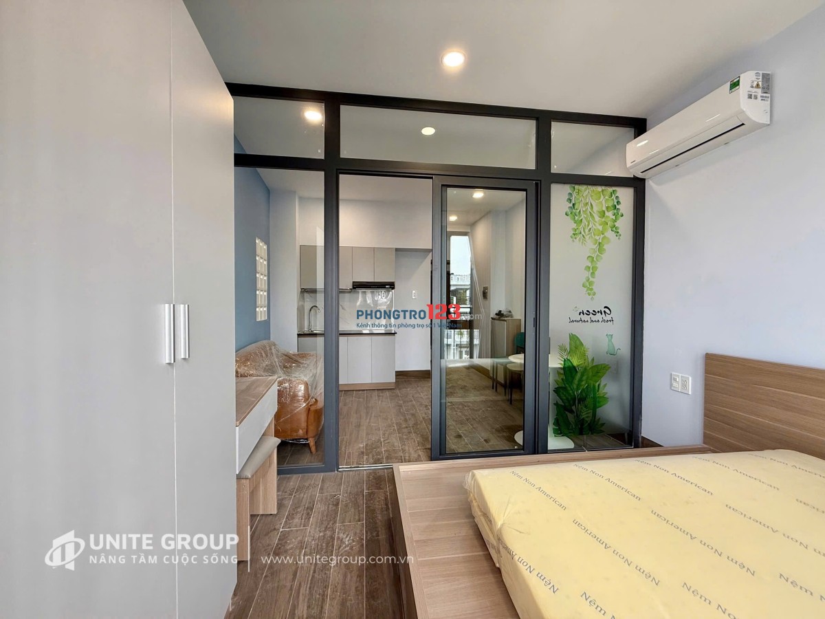 Cho thuê căn hộ 1pn bancon siêu thoáng,full nội thất quận 7