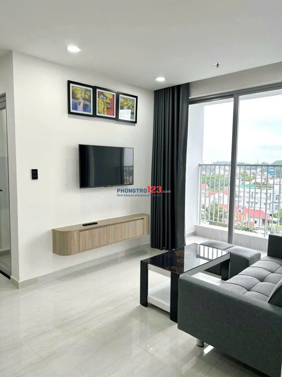 Chung cư Samland, Nguyễn Hồng, GV: 2p ngủ, 75m2, 14triệu, NTCC, gần sân bay