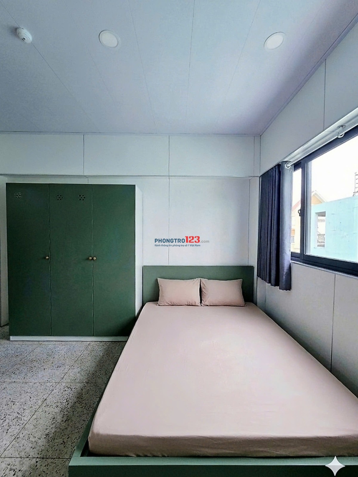 Cho thuê căn hộ 1 phòng ngủ tách bếp gần Bà Chiểu Bình Thạnh_full nội thất_6.5tr