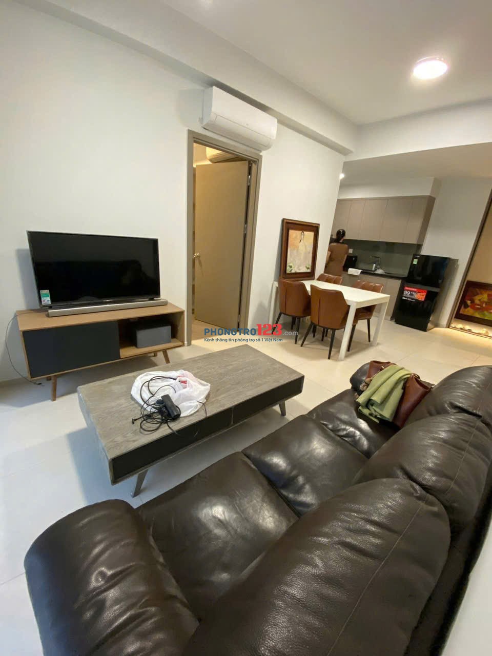 Chung cư Saigonres, Nguyễn Xí, BT: 2p ngủ, 65m2, 2p ngủ, full NT, 13tr5