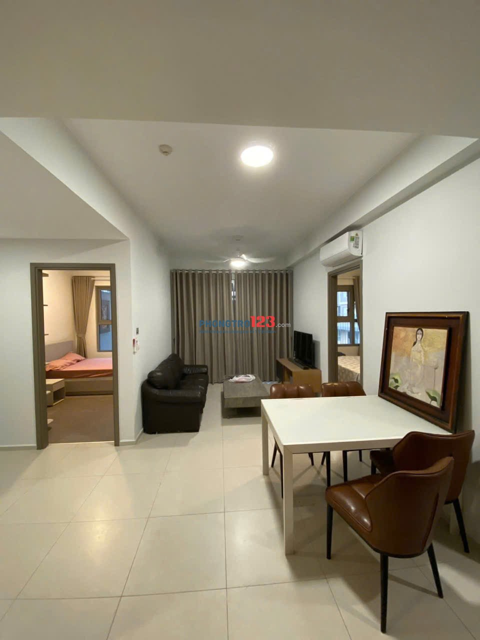 Chung cư Saigonres, Nguyễn Xí, BT: 2p ngủ, 65m2, 2p ngủ, full NT, 13tr5