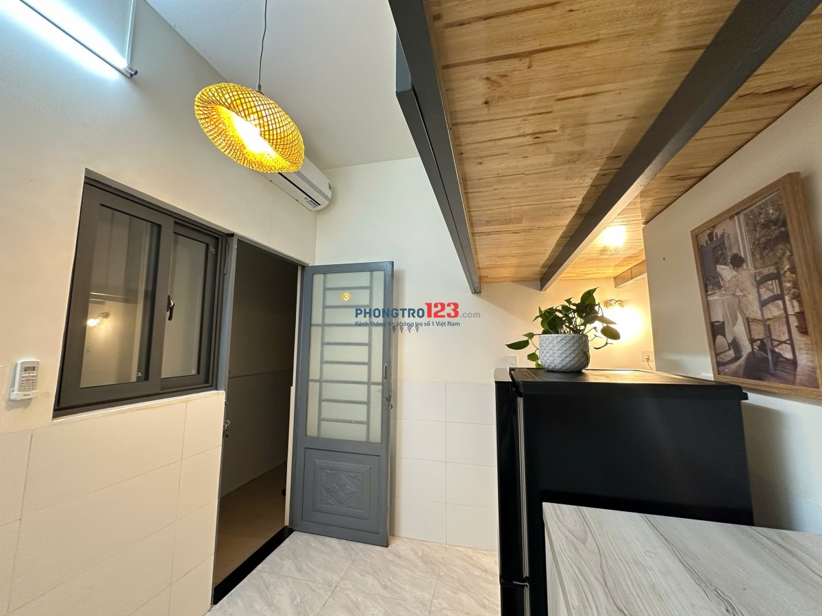 Cho thuê phòng đẹp có gác đầy đủ nội thất Nguyễn Thái Sơn gần Đại Học Văn Lang