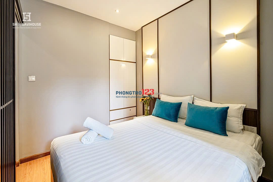 Căn hộ 1 phòng ngủ cửa sổ gần sân bay Tân Sơn Nhất - Full nội thất