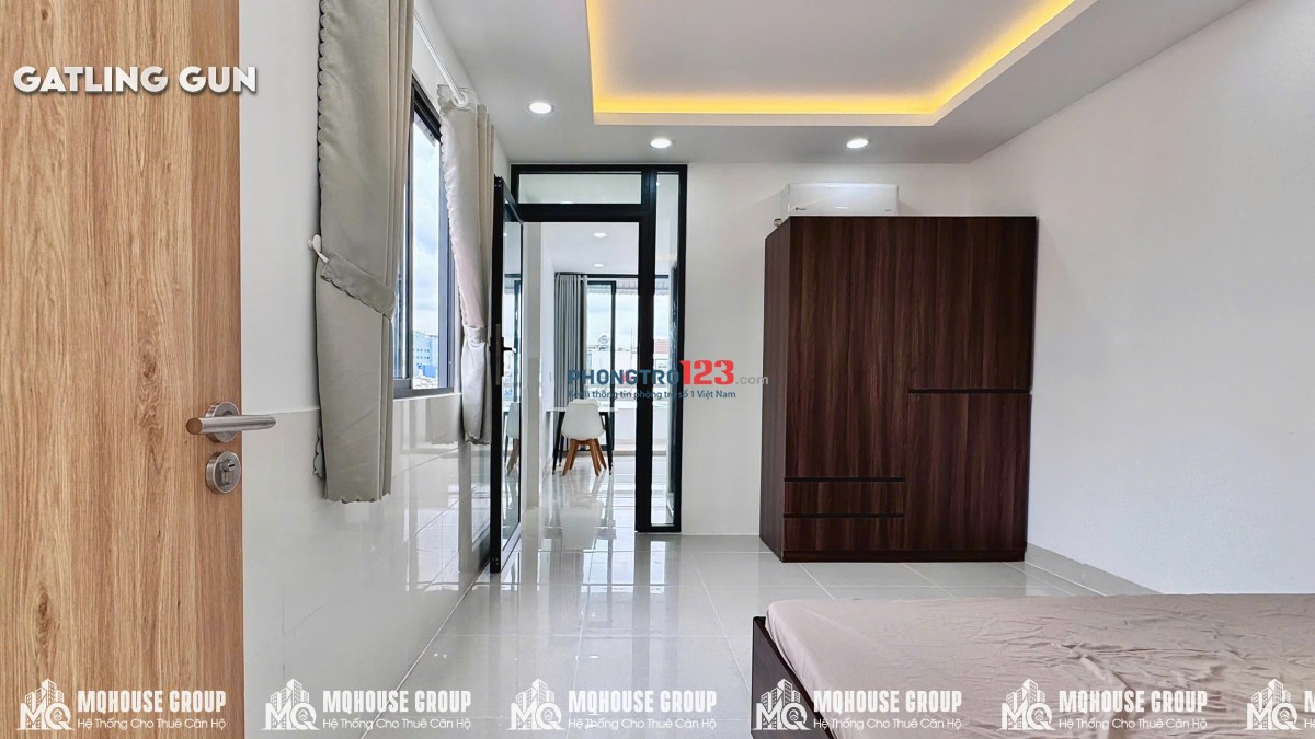 Căn hộ 1PN ban công gần Ngã Tư Phú Nhuận_Phan Xích Long_máy giặt riêng_thang máy