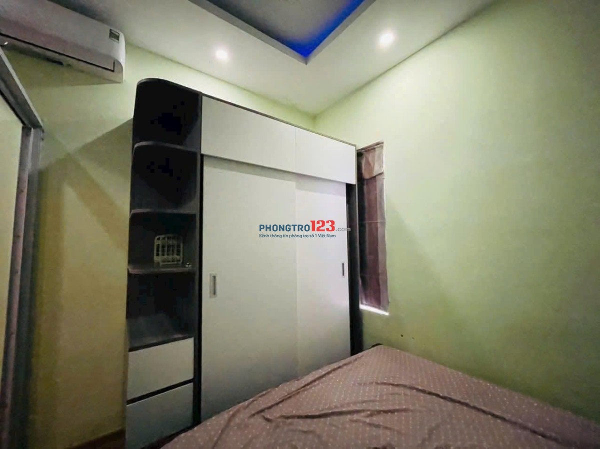 Chính chủ cho thuê chung cư Phú Thọ, Nguyễn Thị Nhỏ-2PN, nội thất tốt giá 12tr5/tháng