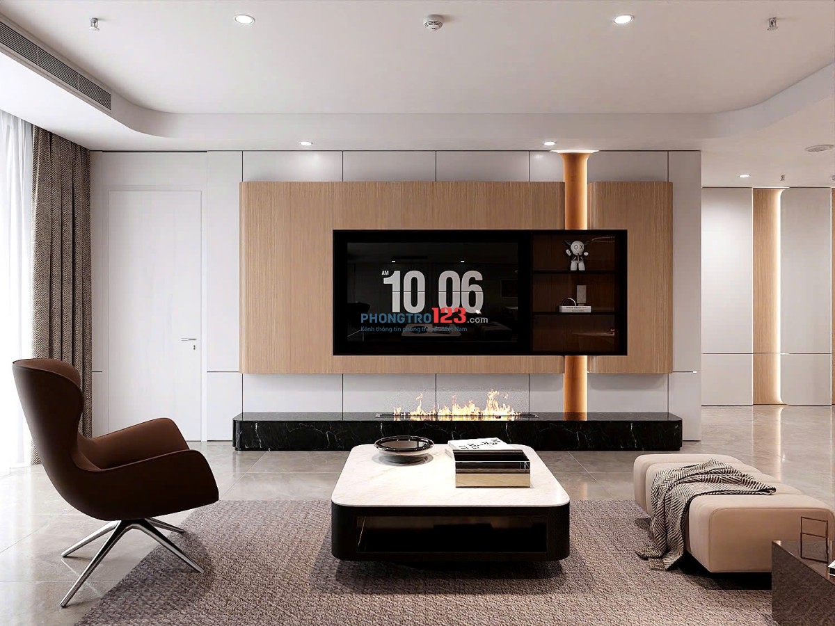 Cho thuê căn hộ diện tích 100 2 ngủ mới đầy đủ nội thất