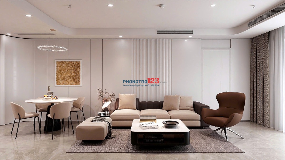 Cho thuê căn hộ diện tích 100 2 ngủ mới đầy đủ nội thất