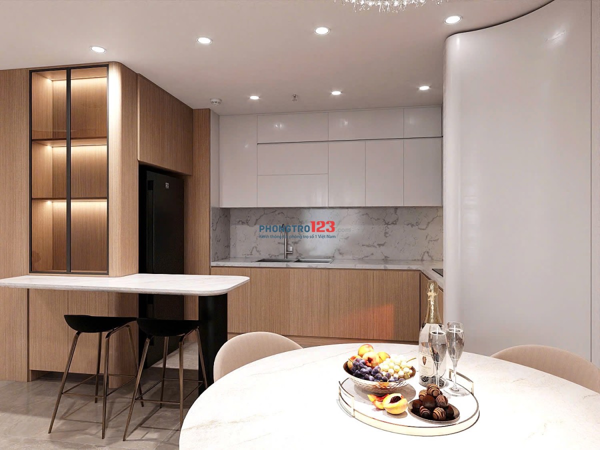 Cho thuê căn hộ diện tích 100 2 ngủ mới đầy đủ nội thất