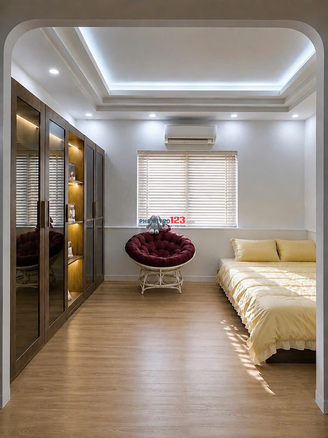 Mới Khai Trương phòng 1 phòng ngủ, cửa sổ lớn, tách bếp, THANG MÁY, máy giặt riêng gần uef hutech