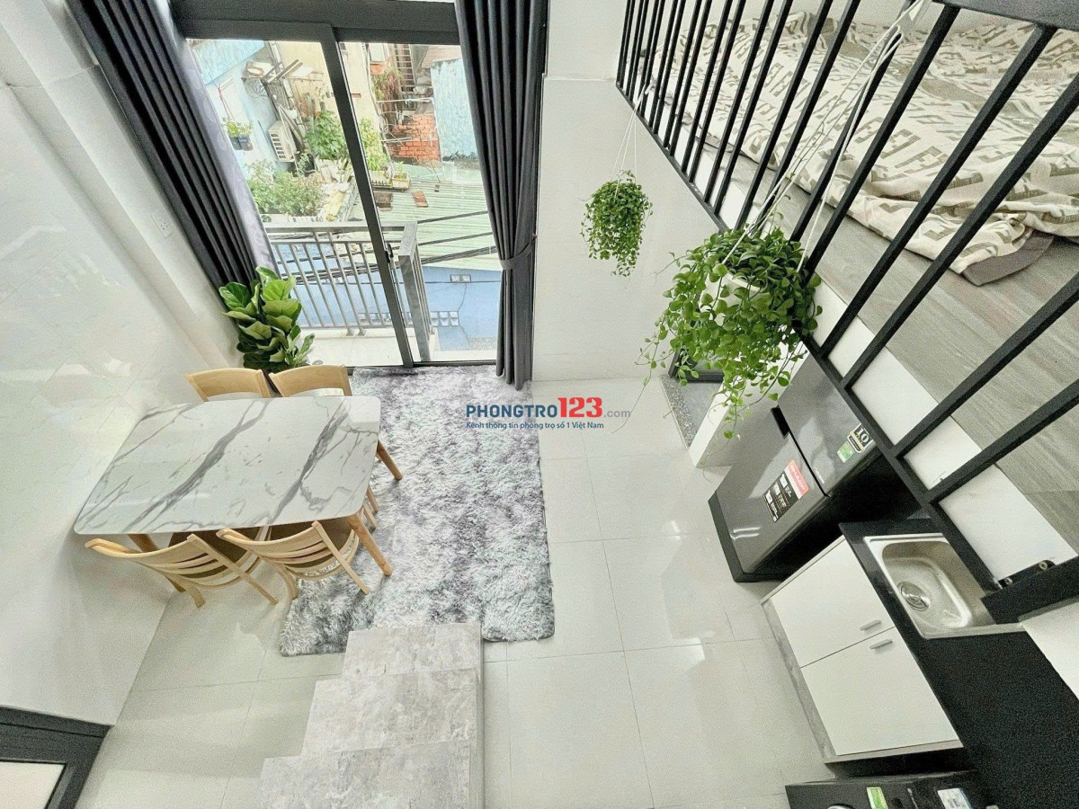 Cho thuê phòng có gác mới, máy giặt riêng – Bạch Đằng, Bình Thạnh gần ĐH Hutech, UEF, FTU, UTH, HIU
