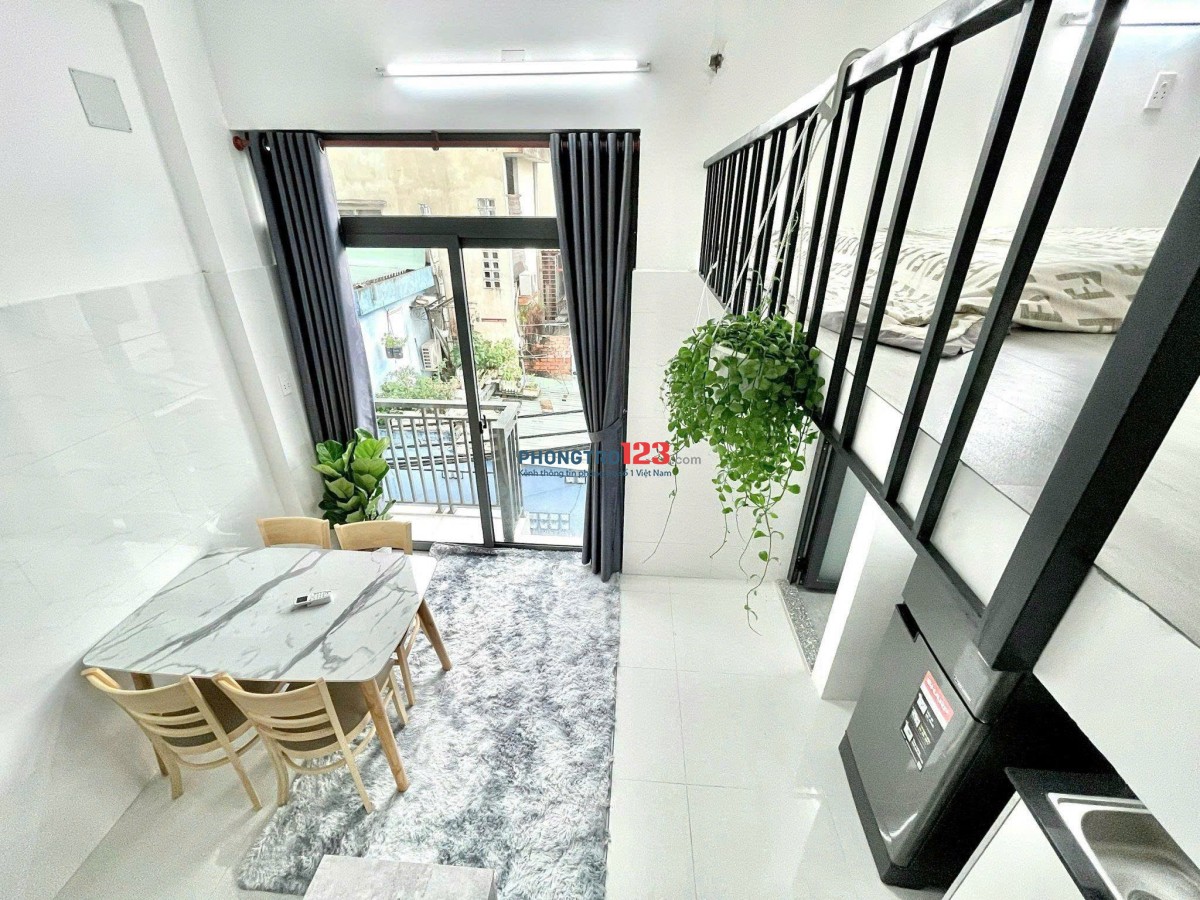 Cho thuê phòng có gác mới, máy giặt riêng – Bạch Đằng, Bình Thạnh gần ĐH Hutech, UEF, FTU, UTH, HIU