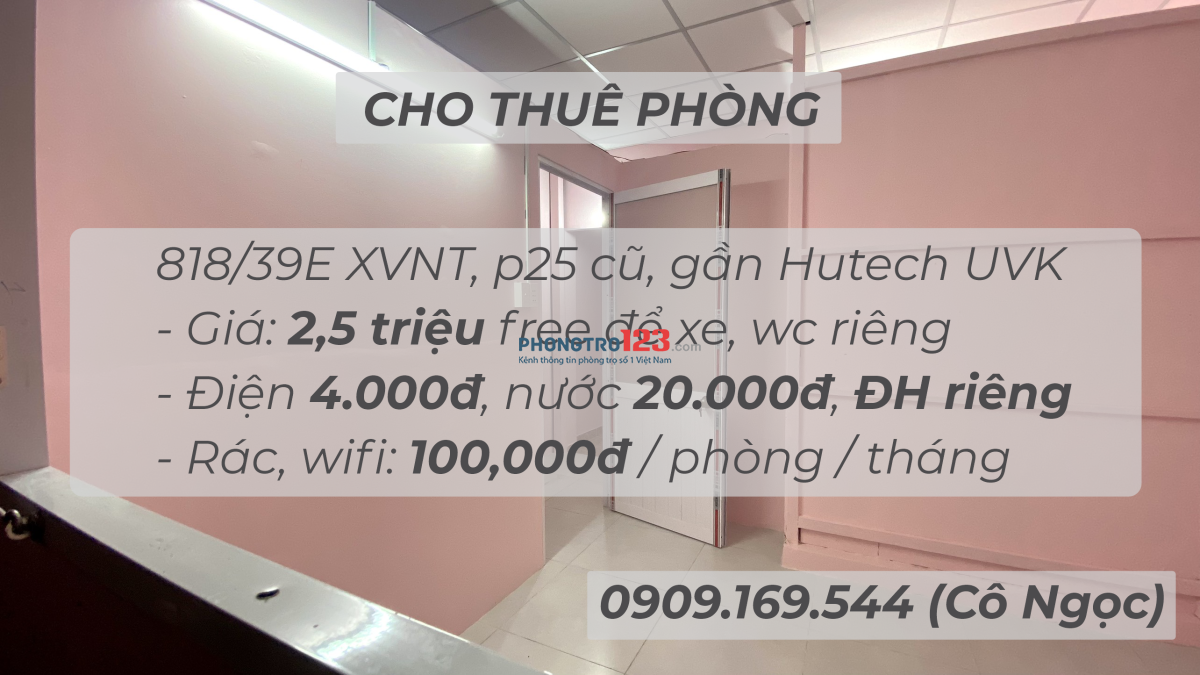 Phòng trọ cho thuê Quận Bình Thạnh
