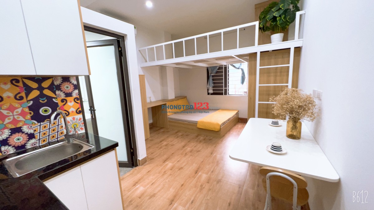 Cho thuê CCMN Full đồ, 2 cửa sổ, 2 ngủ ngõ 21 Lê Văn Lương