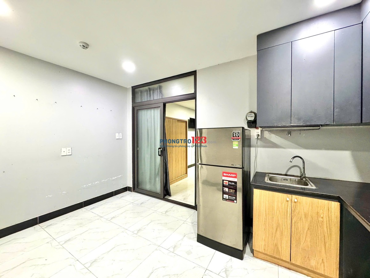 PHÒNG STUDIO THOÁNG TÁCH BẾP FULL NỘI THẤT TẠI PHAN XÍCH LONG GẦN CÔNG VIÊN HOÀNG VĂN THỤ PHÚ NHUẬN